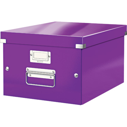 LEITZ Ablagebox Click & Store WOW, DIN A4, violett