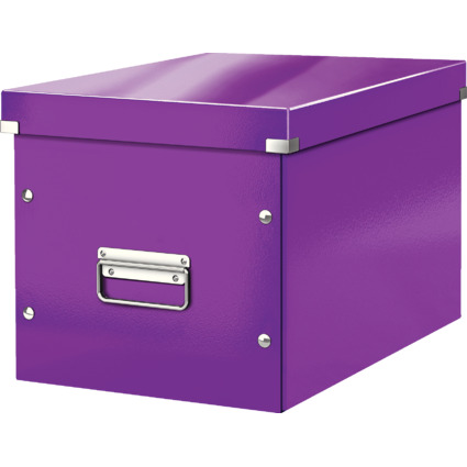 LEITZ Ablagebox Click & Store WOW Cube L, violett