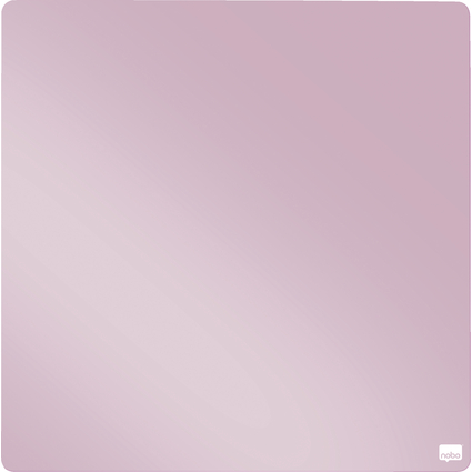 nobo Weiwandtafel, quadratisch, (B)360 x (H)360 mm, rosa