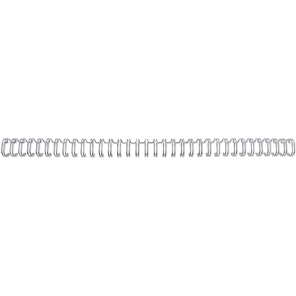 GBC Drahtbindercken WireBind, A4, 34 Ringe, 8 mm, silber