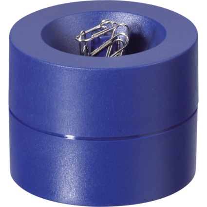 MAUL Klammernspender MAULpro, rund, Durchmesser: 73 mm, blau