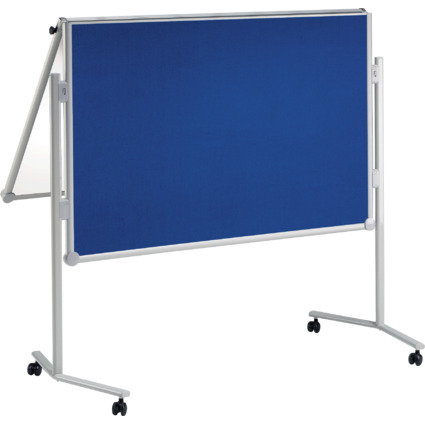 MAUL Moderationstafel professionell, klappbar, blau/Weiwand