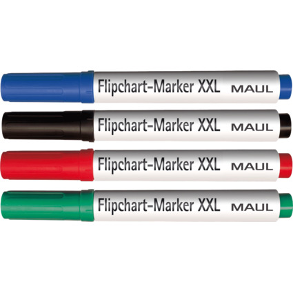 MAUL Flipchart-Marker XXL, sortiert, 4er Set