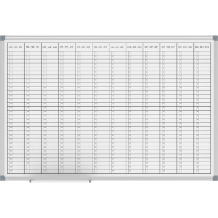 MAUL Jahresplaner MAULstandard, horizontale Monatseinteilung