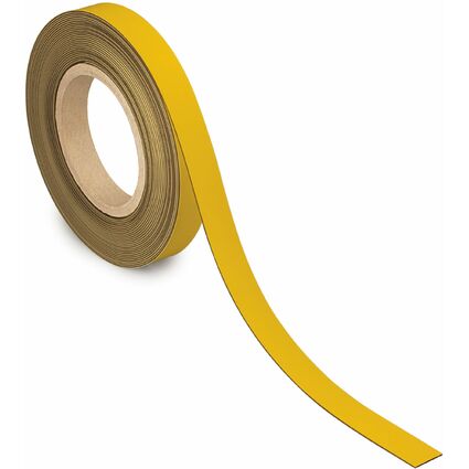 MAUL Magnetband, 20 mm x 10 m, Dicke: 1 mm, gelb
