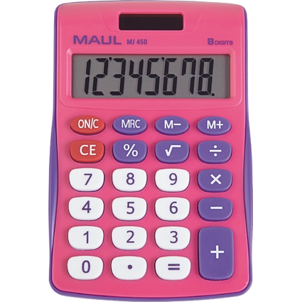 MAUL Tischrechner MJ 450, 8-stellig, pink