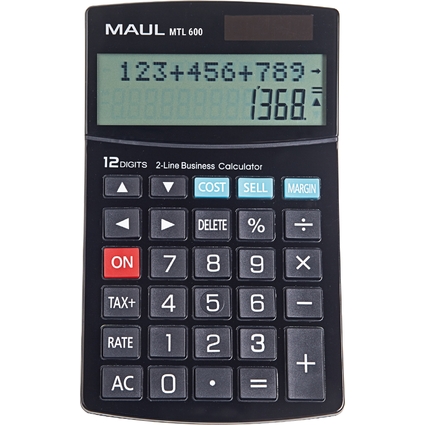 MAUL Tischrechner MTL 600, 12-stellig, schwarz