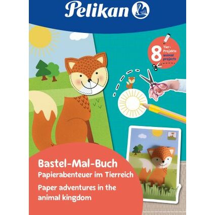 Pelikan Bastel- und Ausmalbuch "Tierreich", DIN A4