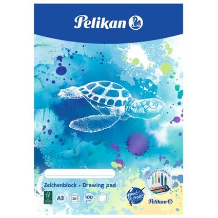 Pelikan Zeichenblock C3/20, DIN A3, 100 g/qm, 20 Blatt