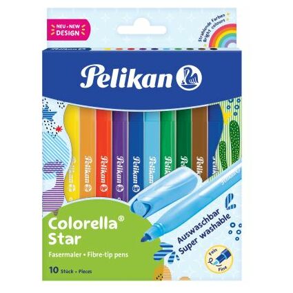 Pelikan Fasermaler colorella star, 10er Kartonetui