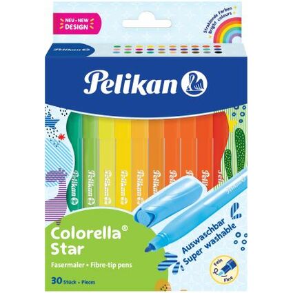 Pelikan Fasermaler colorella star, 30er Kartonetui