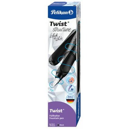 Pelikan Fllhalter Twist Structure, schwarz