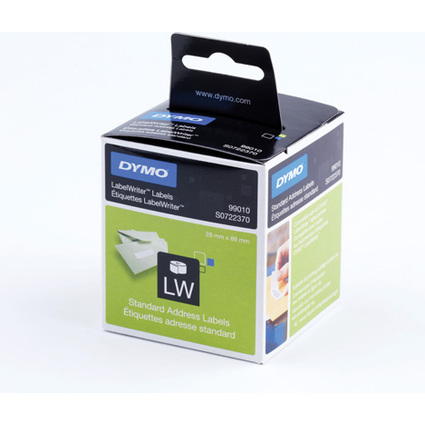 DYMO LabelWriter-Adress-Etiketten, 89 x 28 mm, wei