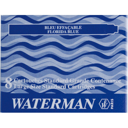 WATERMAN Standard-Groraum-Tintenpatronen, blauschwarz