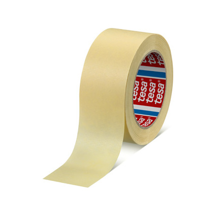 tesa Maler Krepp 4323 Basic Papierabdeckband, 50 mm x 50 m