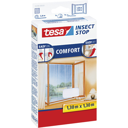 tesa Fliegengitter COMFORT fr Fenster, 1,30 m x 1,30 m