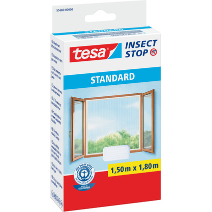 tesa Fliegengitter STANDARD fr Fenster, 1,50 m x 1,80 m