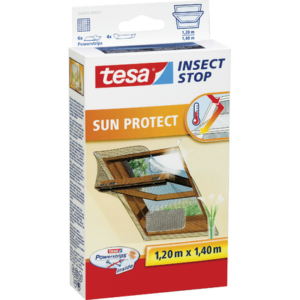 tesa Fliegengitter mit Sonnenschutz fr Dachfenster
