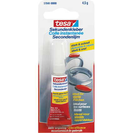 tesa Sekundenkleber, flssig, in Tube, 4,5 g