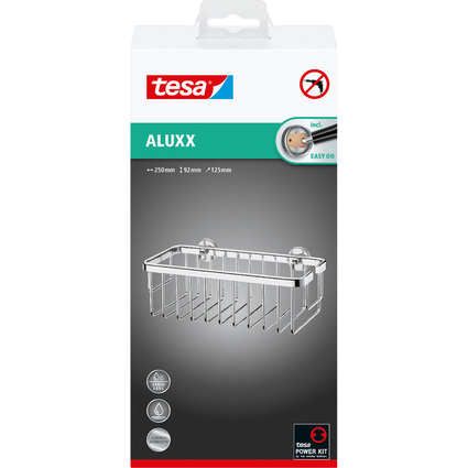 <small>tesa Duschkorb ALUXX M viereckig Aluminium verchromt (40201-00000-00)</small>