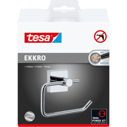 <small>tesa WC-Papierrollenhalter EKKRO verchromt mit Klebelösung (40232-00000-00)</small>