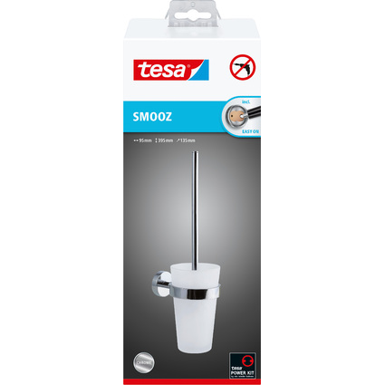 <small>tesa WC-Garnitur SMOOZ verchromt inkl. Klebelösung (40316-00000-00)</small>
