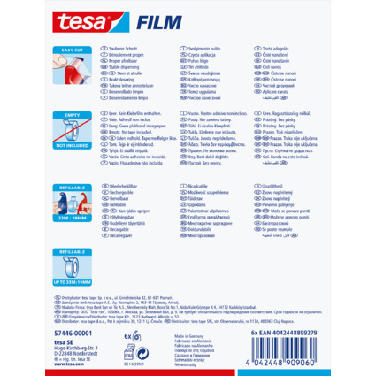 tesa Easy Cut Handabroller, transparent, unbestckt