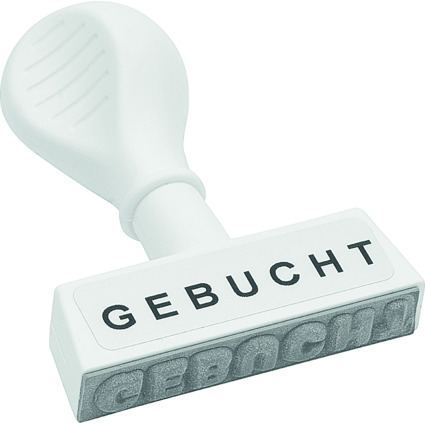 WEDO Textstempel "GEBUCHT", Abdruckbreite: 45 mm