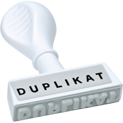 WEDO Textstempel "DUPLIKAT", Abdruckbreite: 45 mm