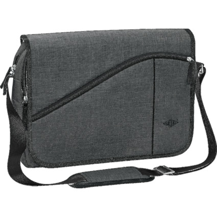 WEDO Notebook-Umhngetasche Messenger Bag COLLEGE, grau