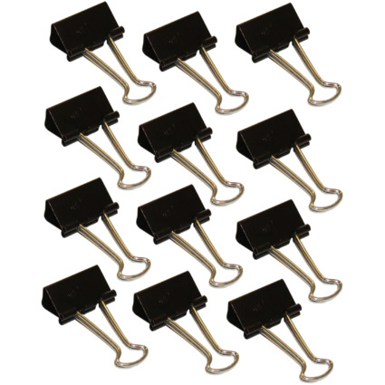 <small>WEDO Foldback-Klammer (B)25 mm Klemmweite: 9 mm schwarz (64 21425)</small>