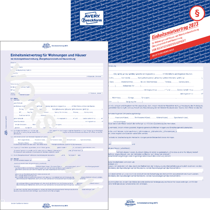 AVERY Zweckform Vordruck "Einheitsmietvertrag", SD, A4