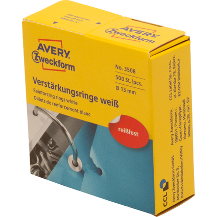 AVERY Zweckform Lochverstrkungsringe 13 mm, wei