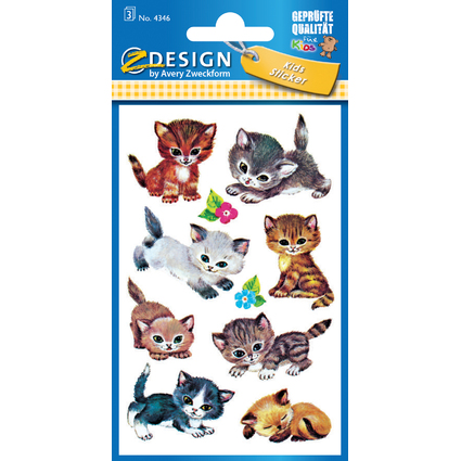 AVERY Zweckform ZDesign Sticker KIDS "Katzen"