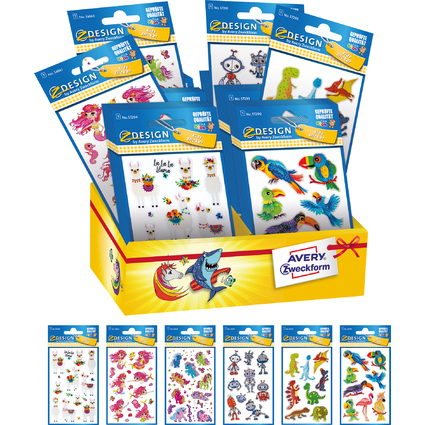AVERY Zweckform ZDesign KIDS Glitzer Sortiment