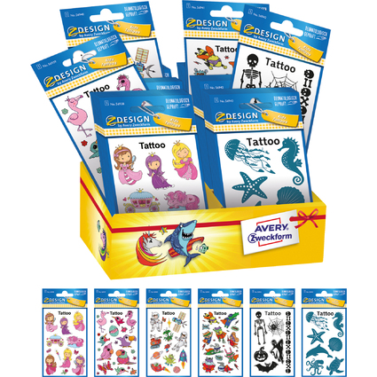 AVERY Zweckform ZDesign KIDS Tattoos, Theken-Display