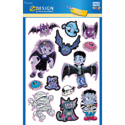 AVERY Zweckform ZDesign BigSticker Glitter "Vampir"