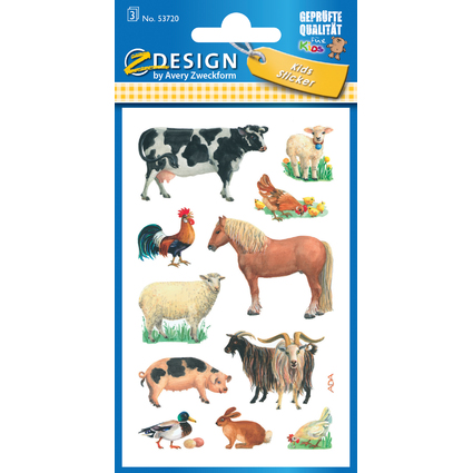 AVERY Zweckform Z-Design Sticker "Bauernhoftiere"