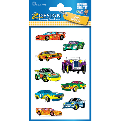 AVERY Zweckform Z-Design Sticker "coole Autos"