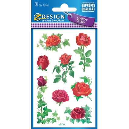 AVERY Zweckform Z-Design Sticker "Rosen Efeu"