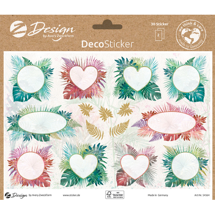 AVERY Zweckform ZDesign Trend Sticker DEKO Farnbltter