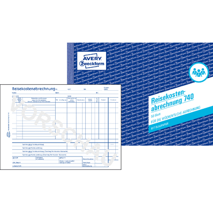 AVERY Zweckform Formularbuch "Reisekostenabrechnung"