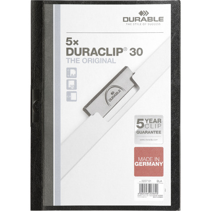 DURABLE Klemmhefter DURACLIP ORIGINAL 30, DIN A4, schwarz