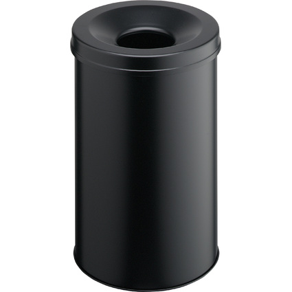 DURABLE Papierkorb SAFE, rund, 30 Liter, schwarz