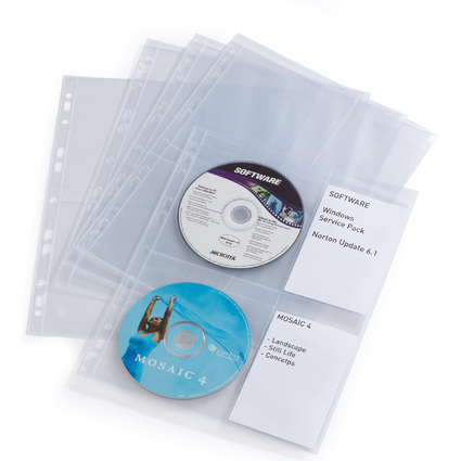 DURABLE CD-/DVD-Hlle COVER LIGHT M, fr 4 CD's, PP, DIN A4