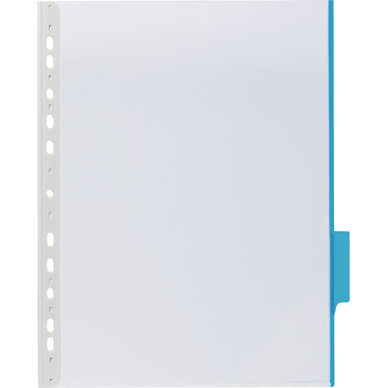 DURABLE Sichttafel FUNCTION, DIN A4, transparent, Tab: blau