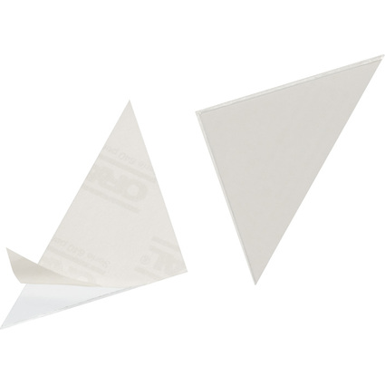 DURABLE Dreieck-Selbstklebetaschen CORNERFIX, 75 x 75 mm