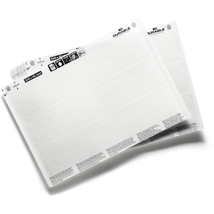 DURABLE Einsteckschilder "LABEL REFILL", 200 x 40 mm