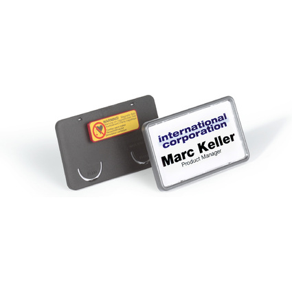 DURABLE Namensschild Clip-Card, mit Magnet, 75 x 40 mm