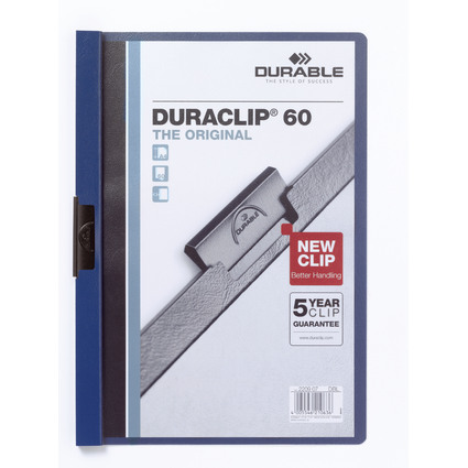 DURABLE Klemmhefter DURACLIP ORIGINAL 60, DIN A4, dunkelblau